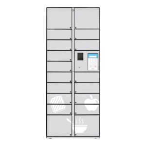 Selectivend 18-Compartment Standalone Smart Delivery Locker with Touchscreen and Scanner